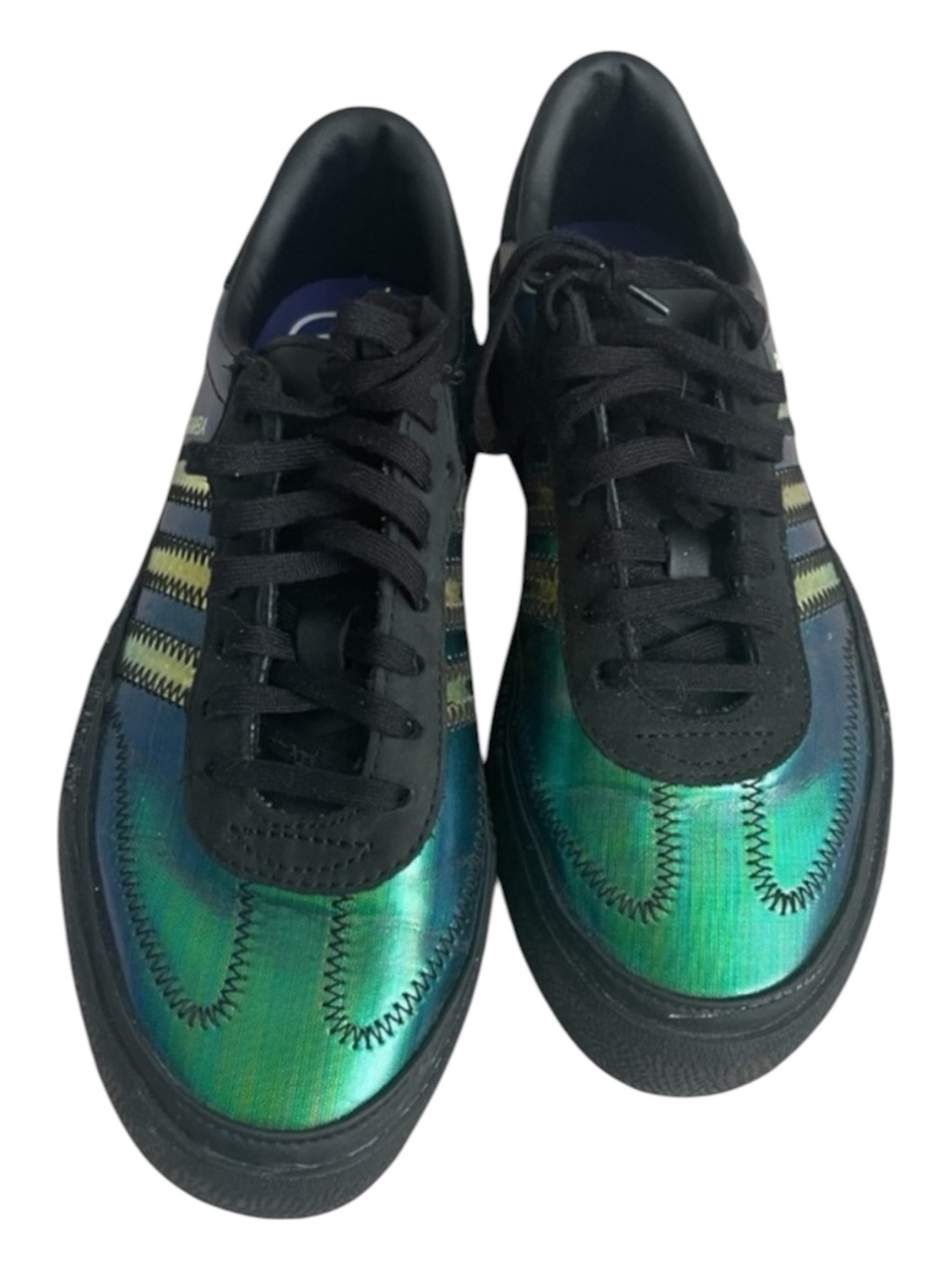 ADIDAS Sambarose Iridescent Out Loud Lace Up Sneakers Women's Sz 6, 23CM